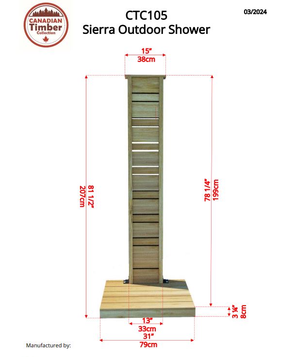 Sierra Outdoor Shower