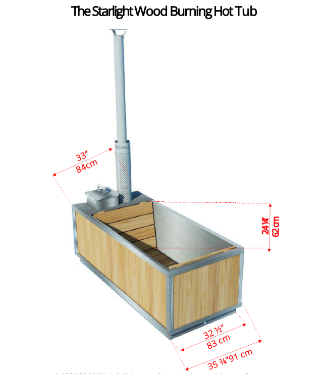 The Starlight Wood Burning Hot Tub