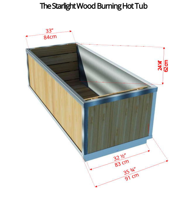 The Starlight Wood Burning Hot Tub