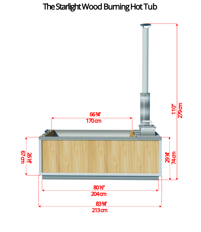 The Starlight Wood Burning Hot Tub